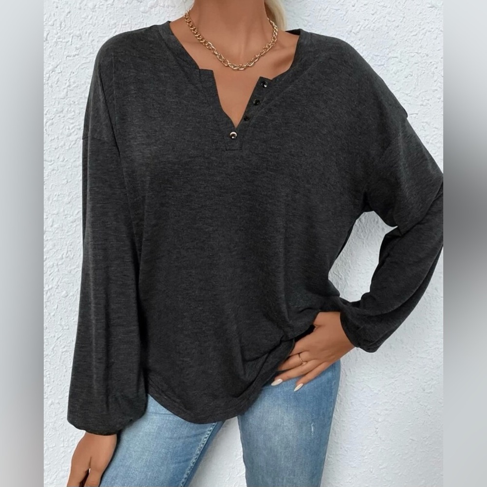 Oversized super soft button down shirt
